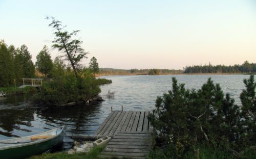 Mountain Lake in the evening