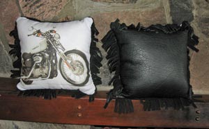 Buffalo Harley cushions